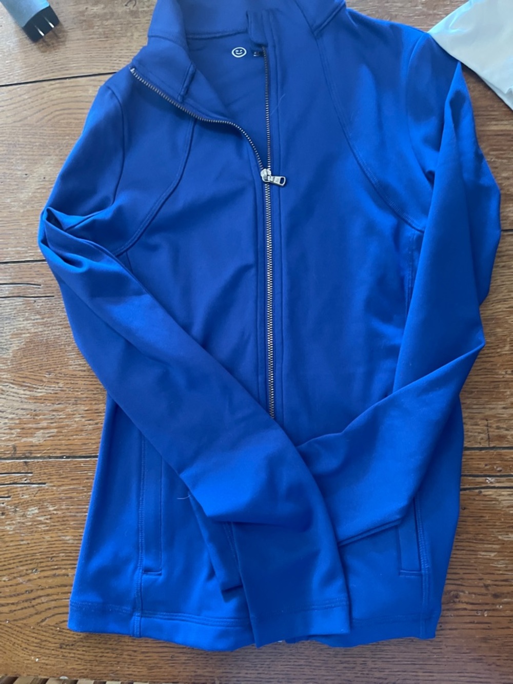 Gilly Hicks Electric Blue Full-Zip Utility Jacket